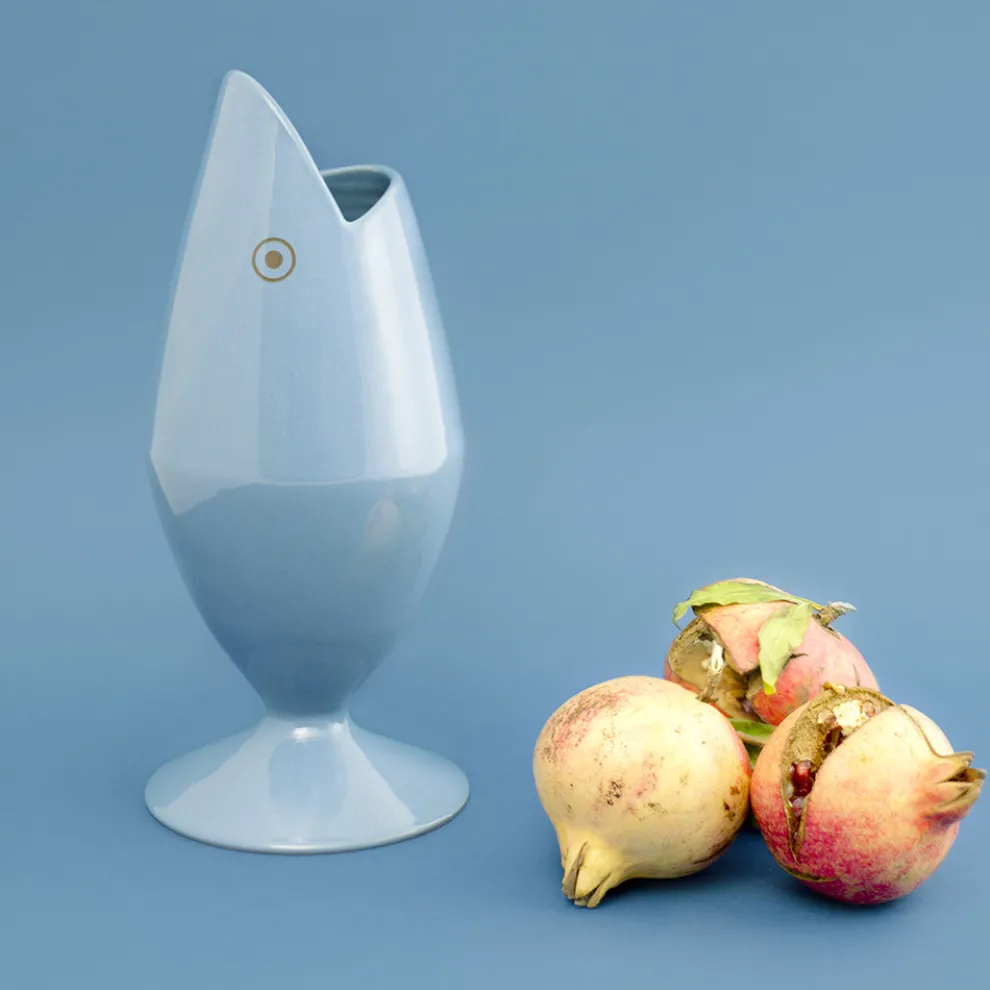 Keramik-Blumenvase, handgefertigt in Italien – Thunfisch