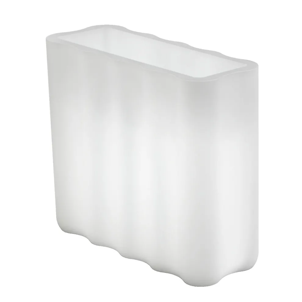 Heller Gartentopf aus weißem Polyethylen Made in Italy - Crizia