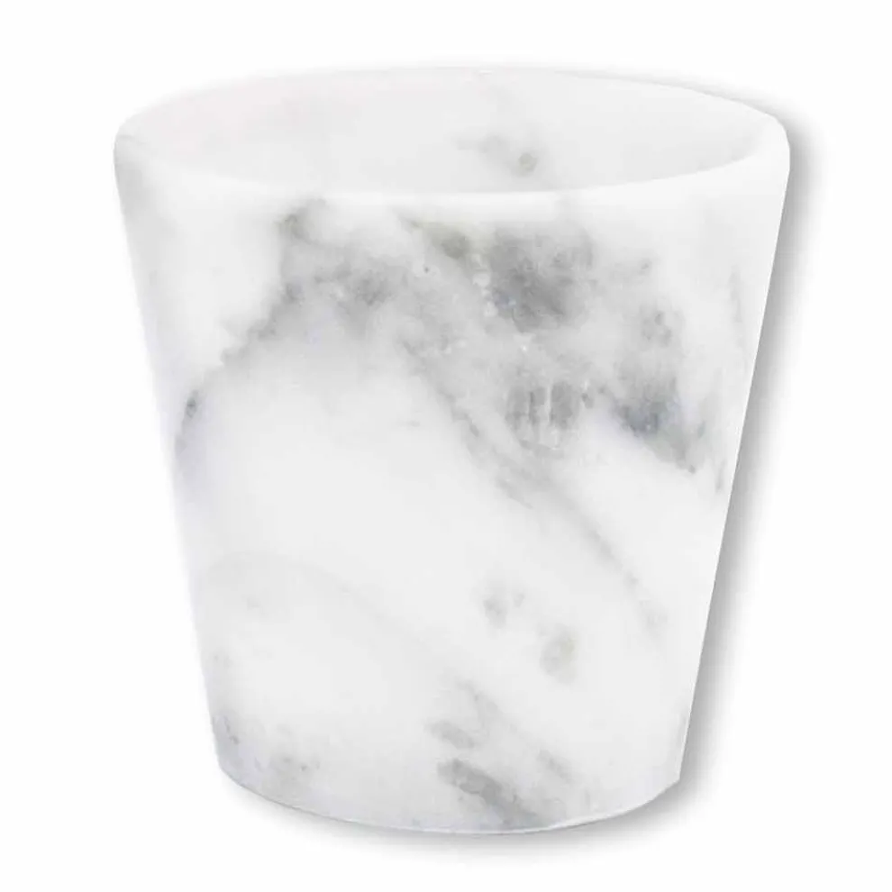 Grappaglas aus weißem Carrara-Marmor Made in Italy - Fergie