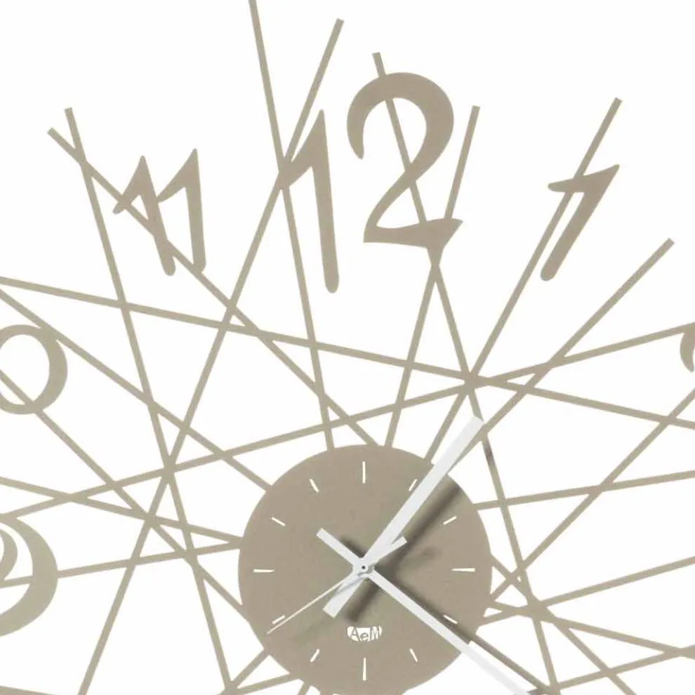 Runde Eisen Design Wanduhr Made in Italy - Kombo