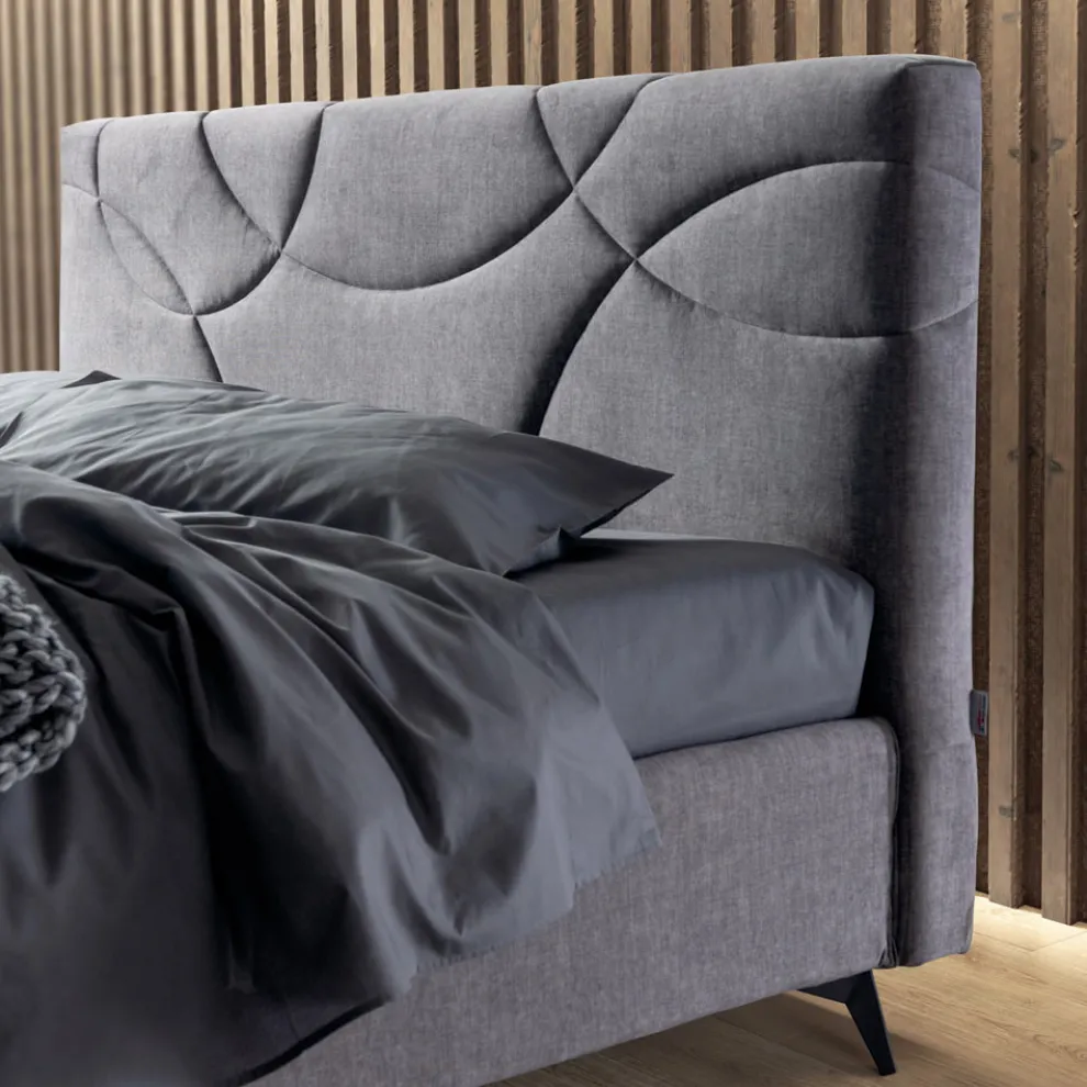 Doppelbett 160x190 mit Steppung aus Querbögen - Sonnenblume