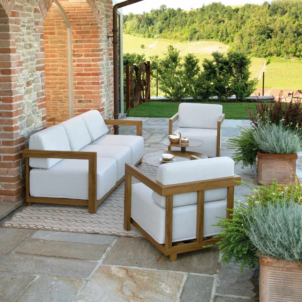 Aluminium-Wohnzimmer mit Thermotransfer-Holz-Effekt - Camper