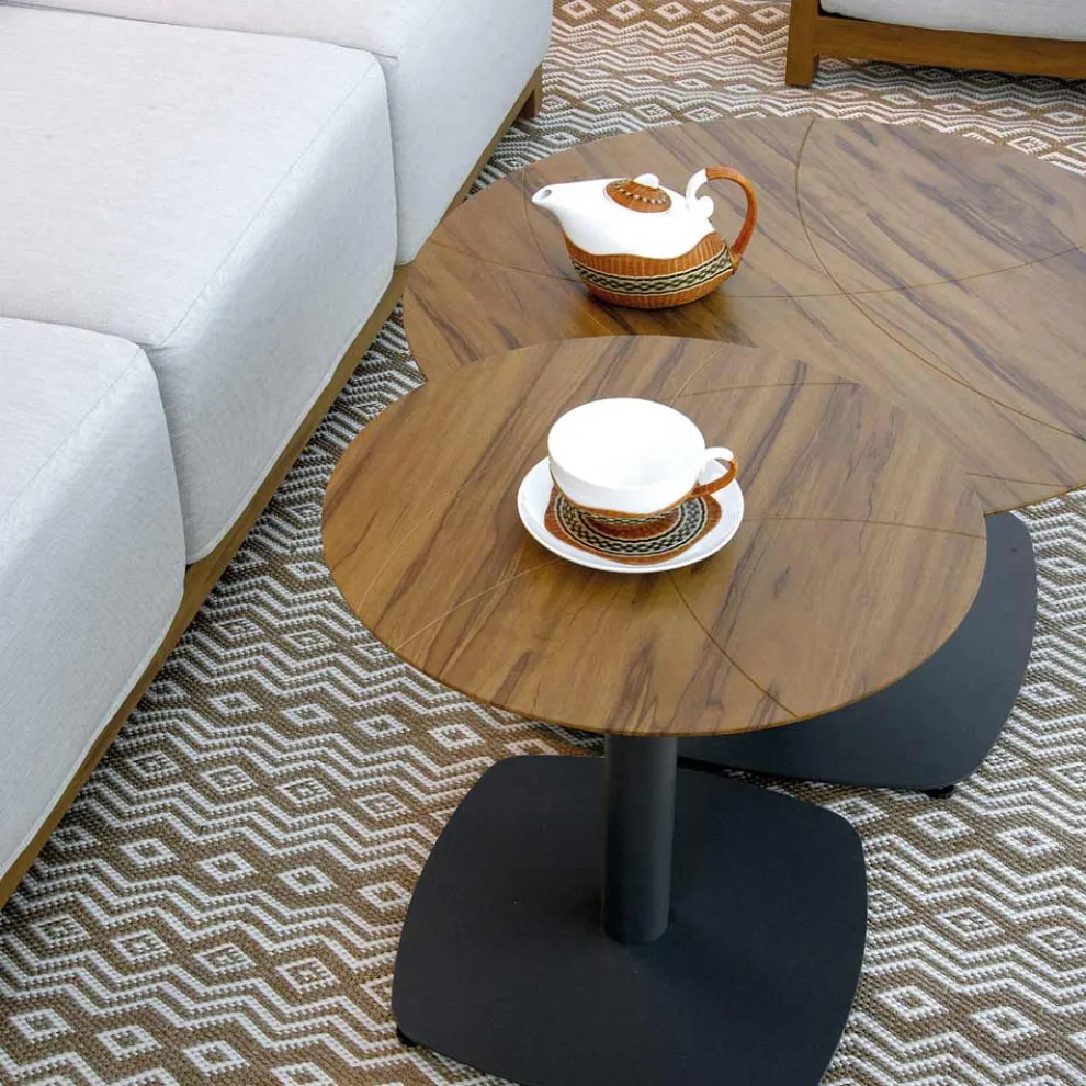 Aluminium-Wohnzimmer mit Thermotransfer-Holz-Effekt - Camper