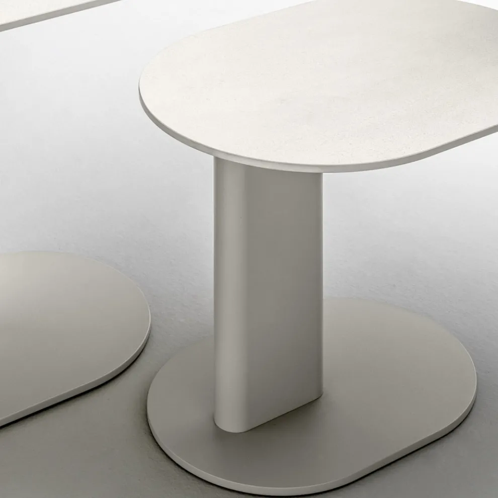 Garten-Couchtisch aus Aluminium Made in Italy - Plinto von Varaschin