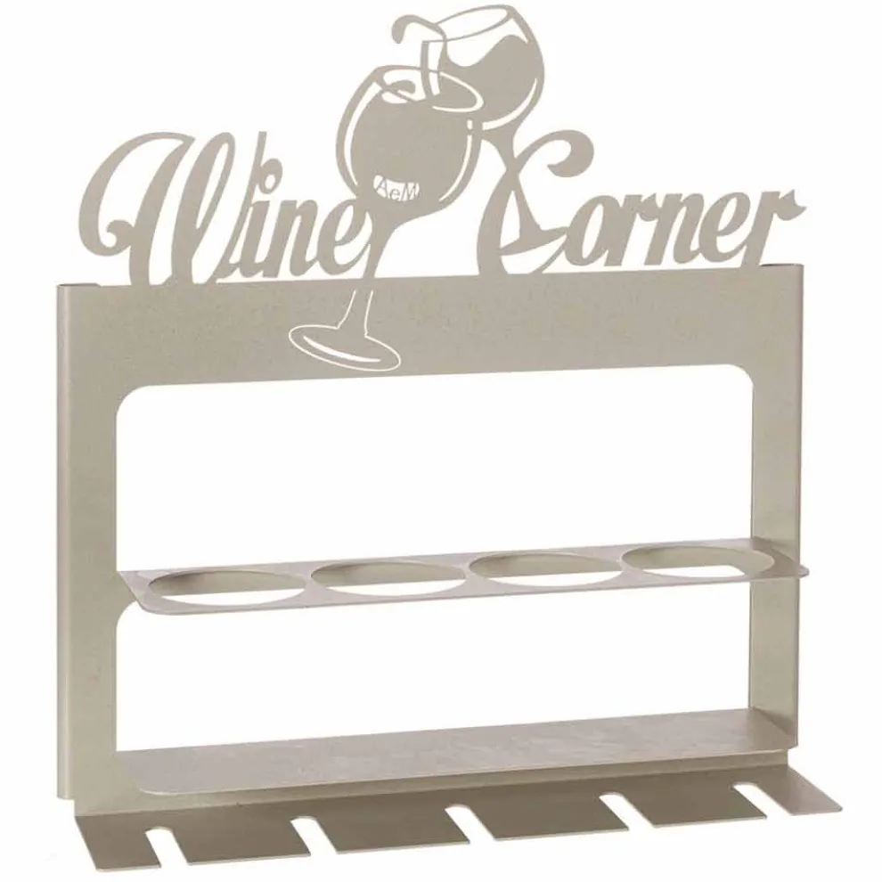 Handgefertigter Flaschenhalter aus kostbarem Eisen Made in Italy - Maste