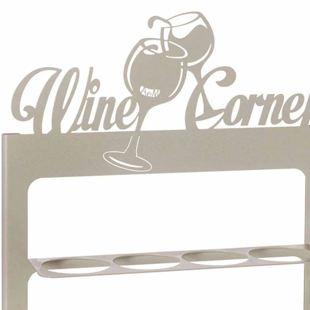 Handgefertigter Flaschenhalter aus kostbarem Eisen Made in Italy - Maste