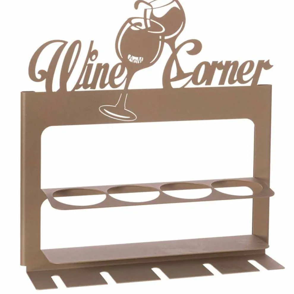 Handgefertigter Flaschenhalter aus kostbarem Eisen Made in Italy - Maste