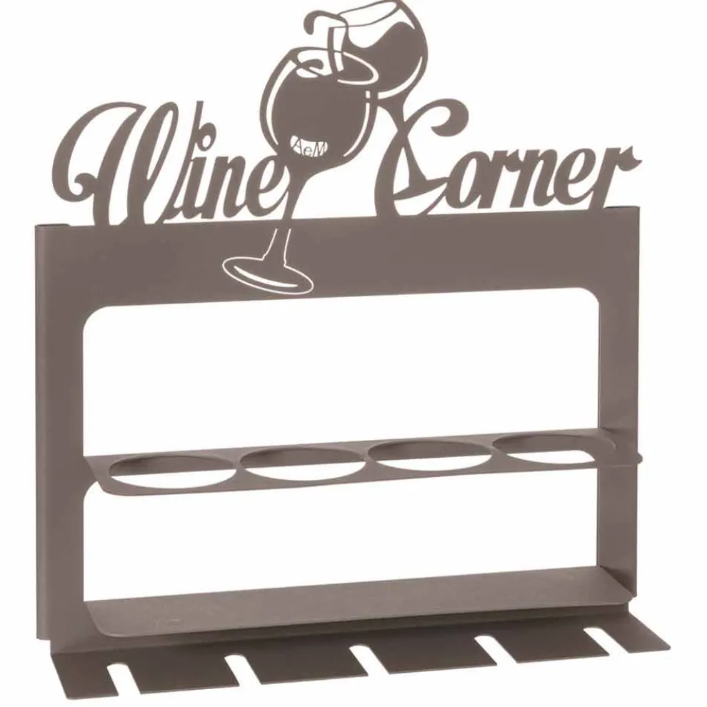 Handgefertigter Flaschenhalter aus kostbarem Eisen Made in Italy - Maste