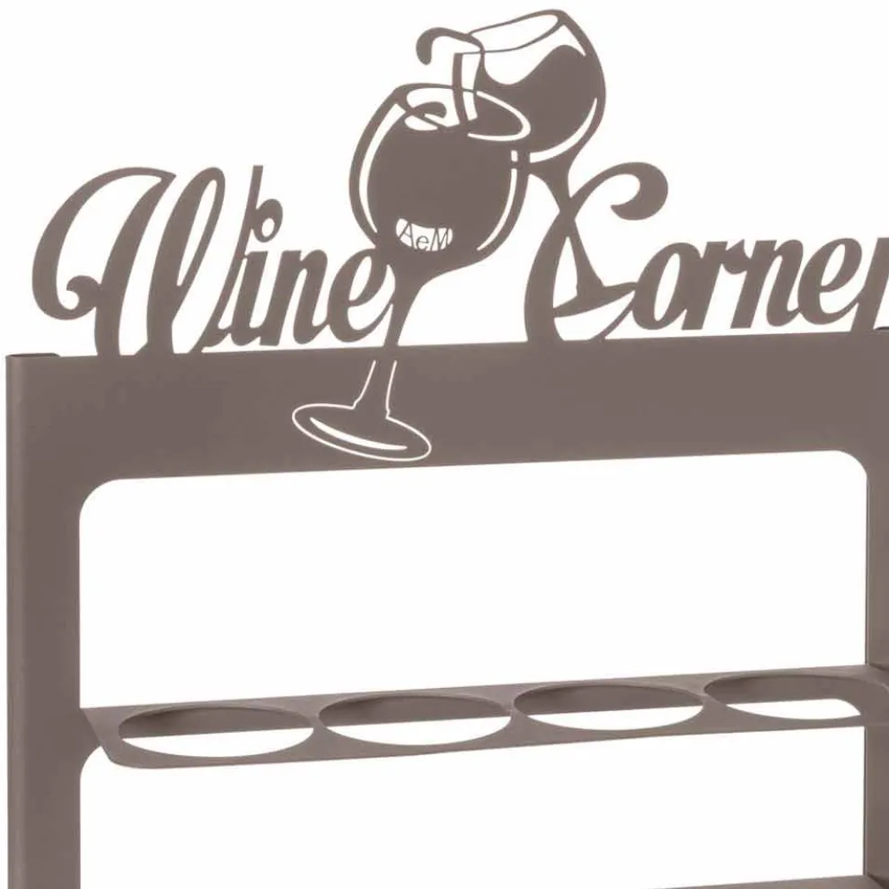 Handgefertigter Flaschenhalter aus kostbarem Eisen Made in Italy - Maste