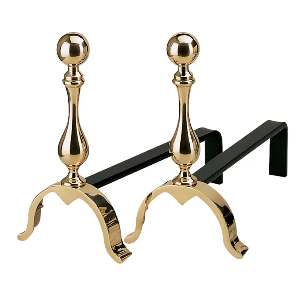 Kaminböcke aus Messing, Höhe 32 cm, hergestellt in Italien – Bär