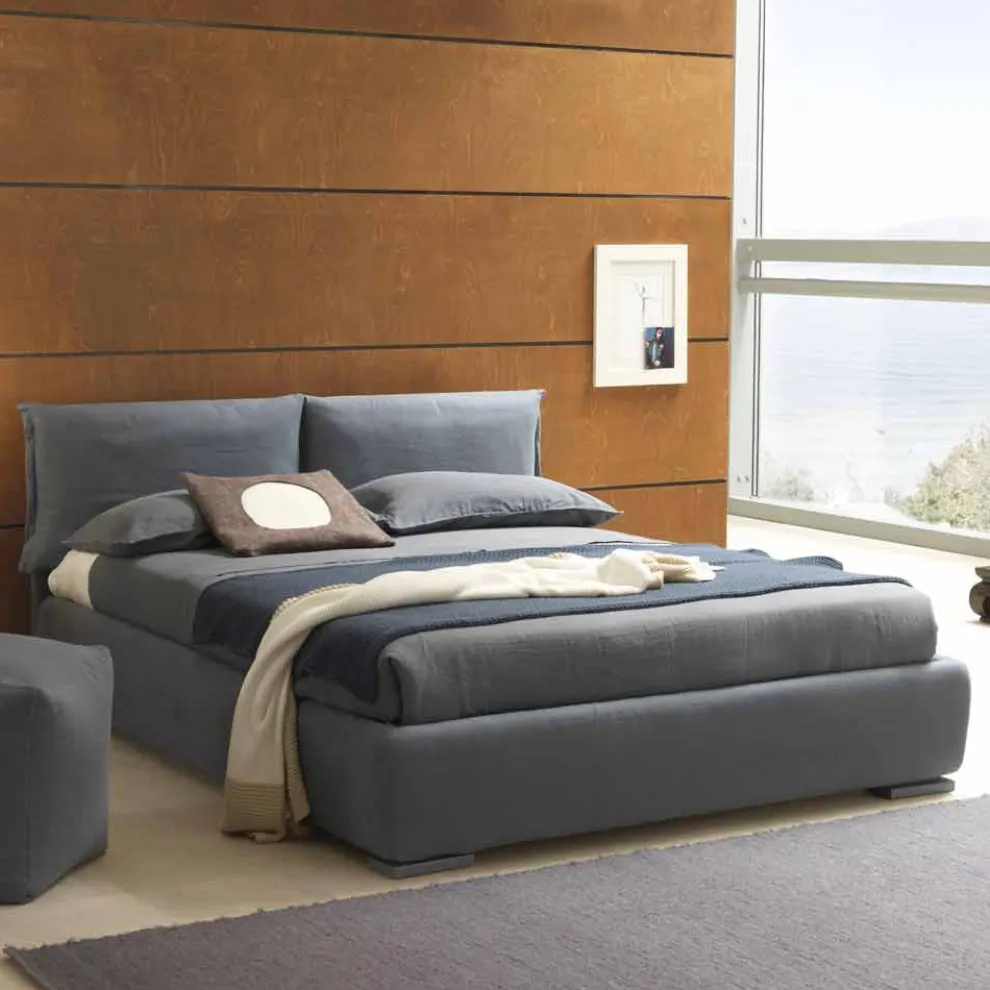 Doppelbett ohne Box, zeitgemäßes Design, Iorca von Bolzan