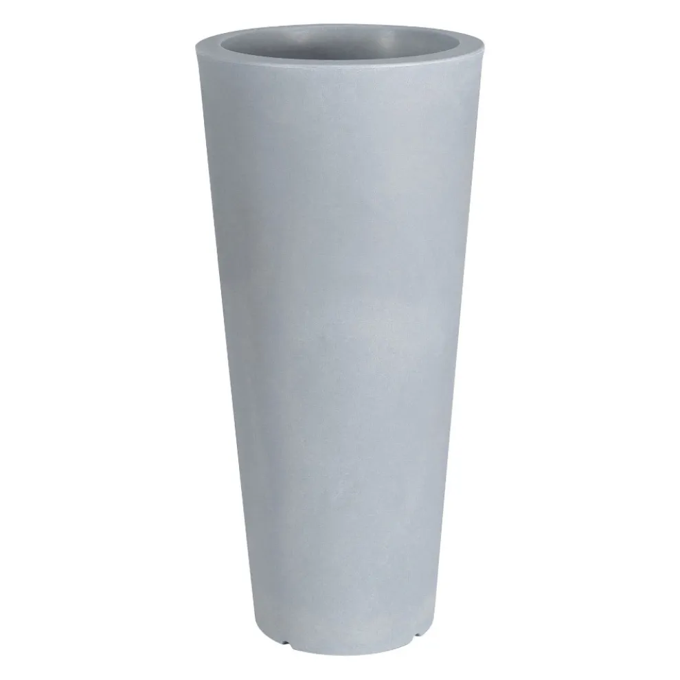 Runde Fluofarbene Gartenvase mit Licht Made in Italy - Avanas