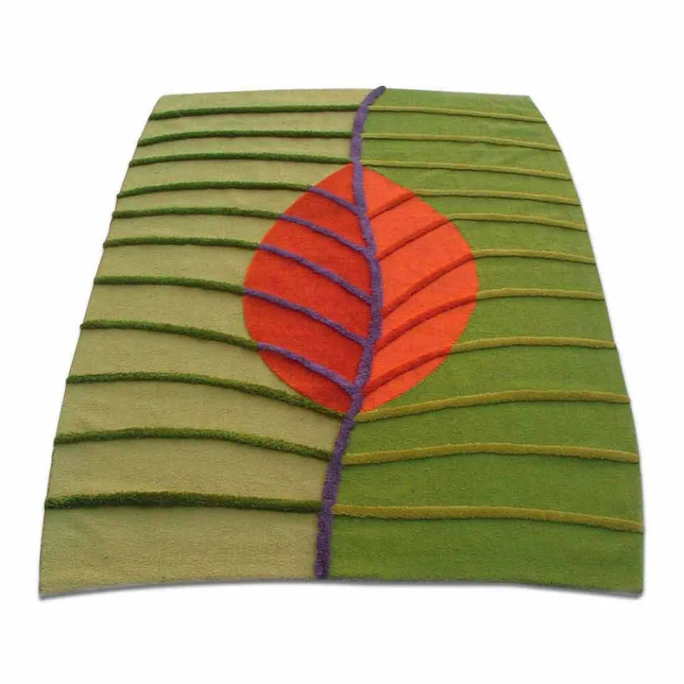 Wohnzimmerteppich aus handgetufteter Wolle Made in Italy - Posillipo