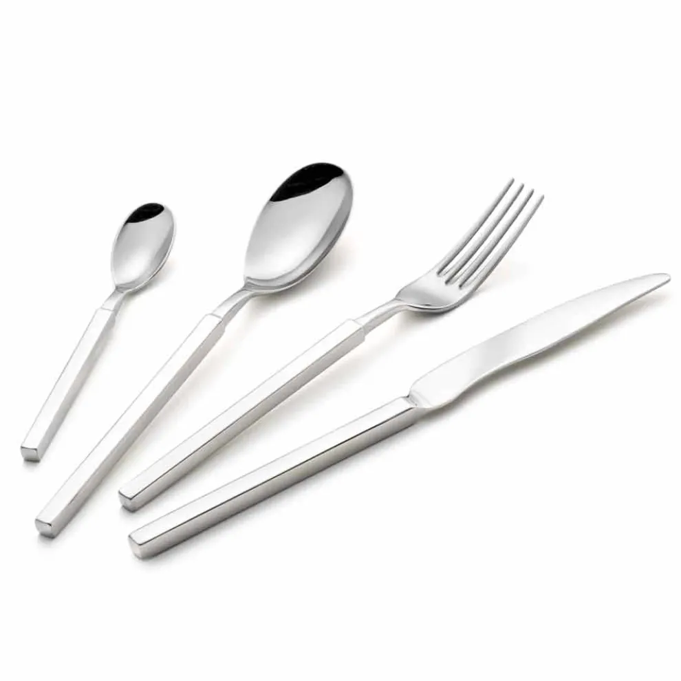 Komplettes Stahlbesteck-Set 24-teiliges Design Made in Italy - Tricky