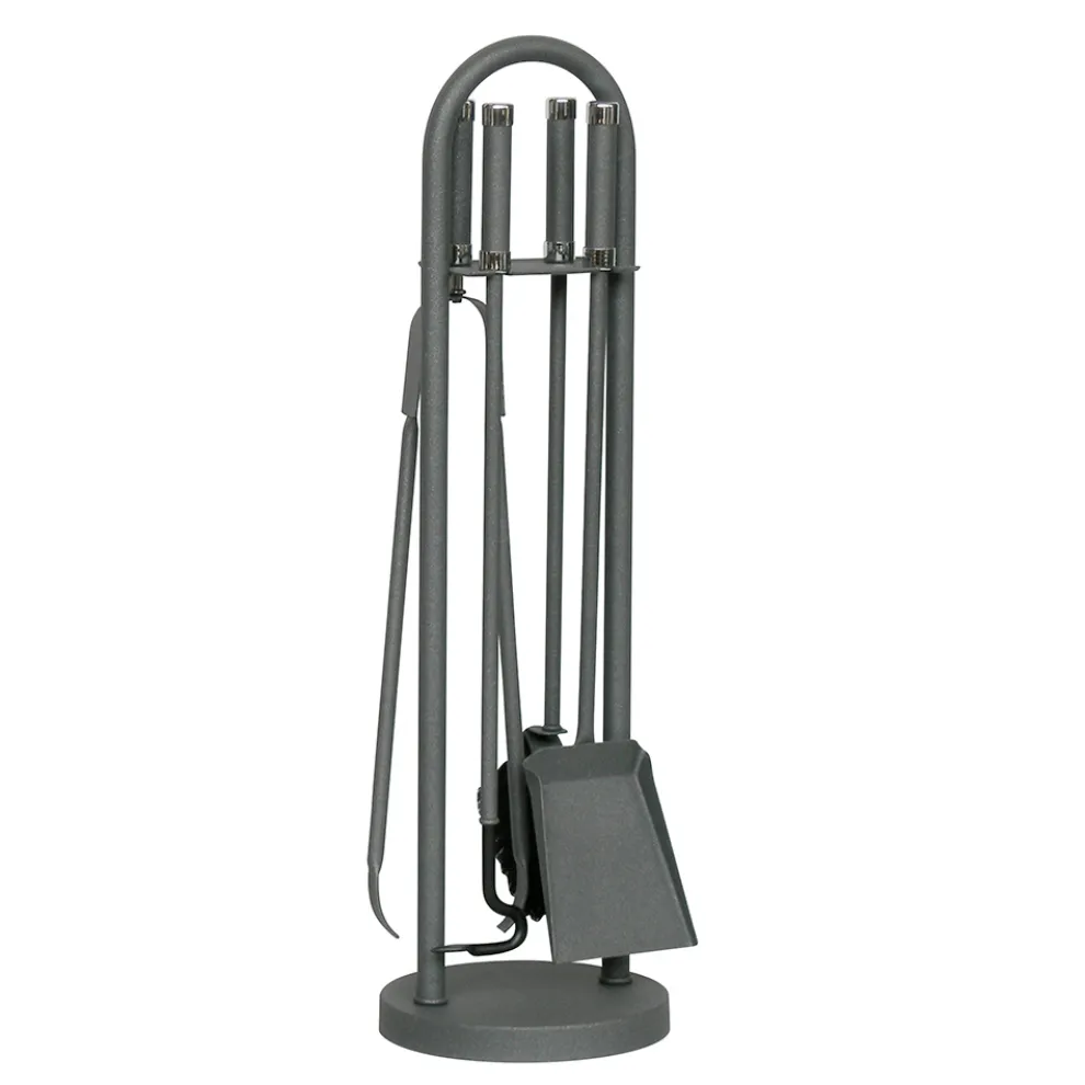 Werkzeughalter mit 4 Kaminbestecken Made in Italy – Licaone