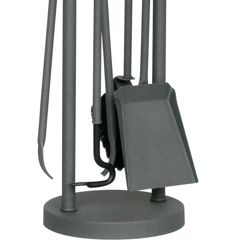 Werkzeughalter mit 4 Kaminbestecken Made in Italy – Licaone