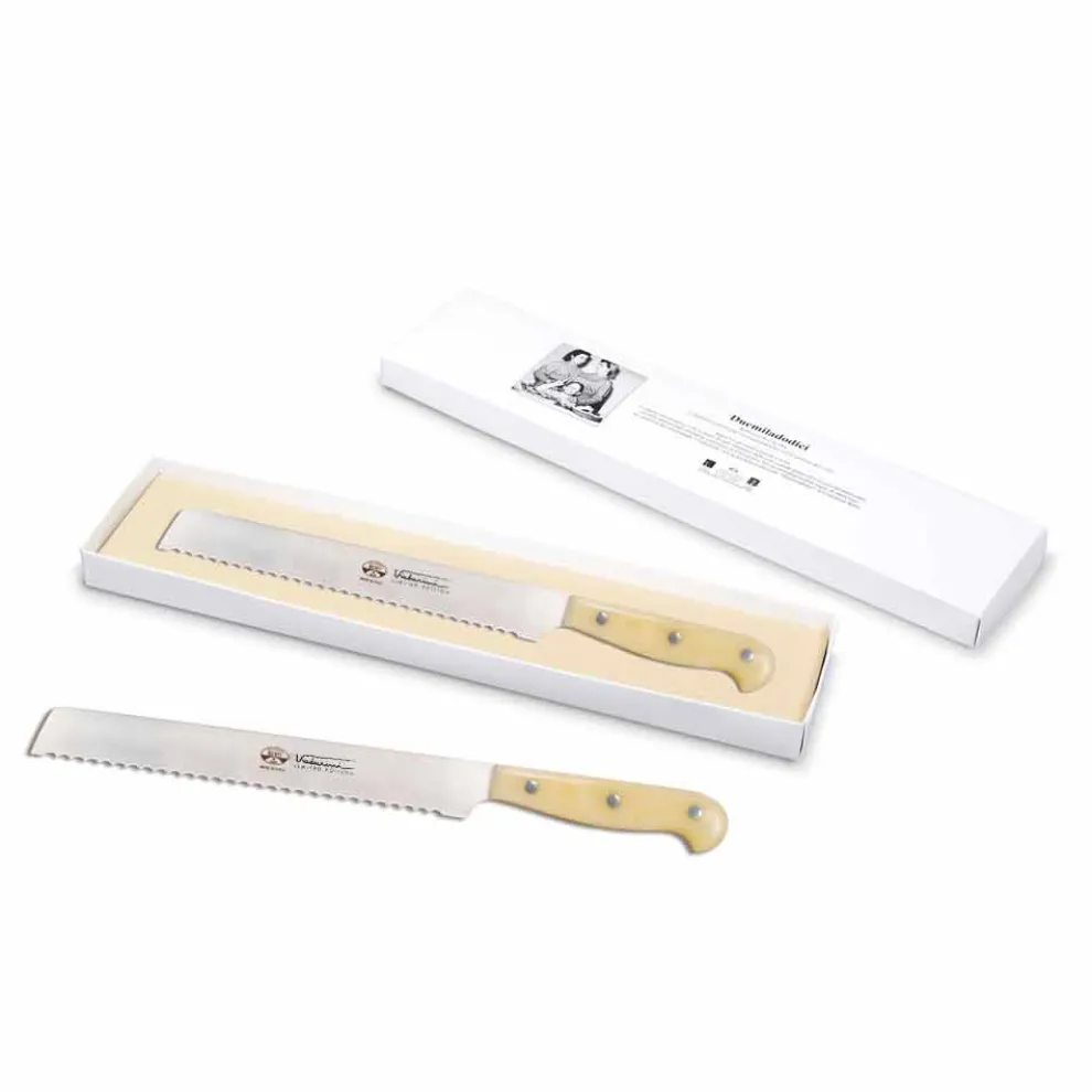 Brot und Kuchenmesser gezackte Klinge, Berti Exklusiv für Viadurini - Ardesio