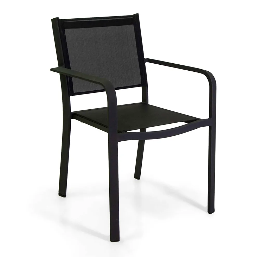 Gartenstuhl aus Aluminium und Textilene in verschiedenen Ausführungen - Notebook