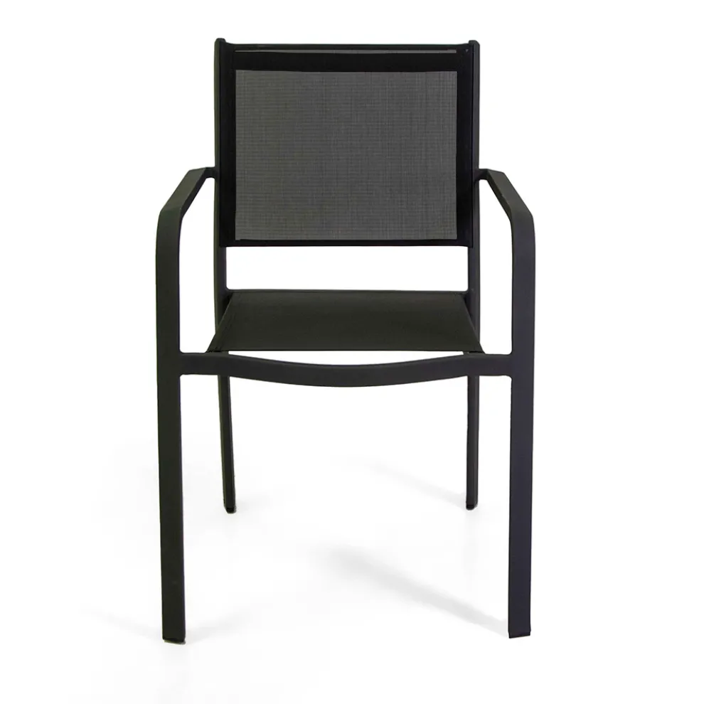 Gartenstuhl aus Aluminium und Textilene in verschiedenen Ausführungen - Notebook