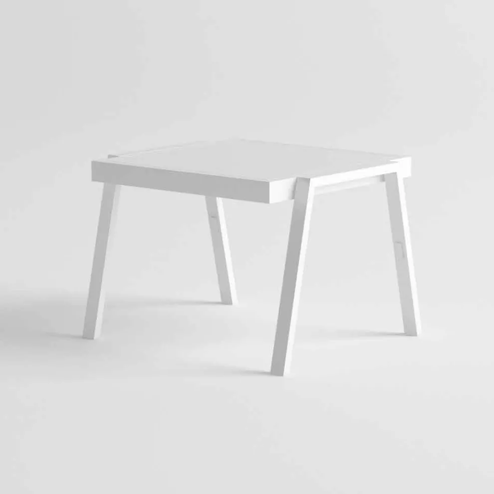 Moderner Outdoor Couchtisch aus Aluminium und HPL - Carmine2