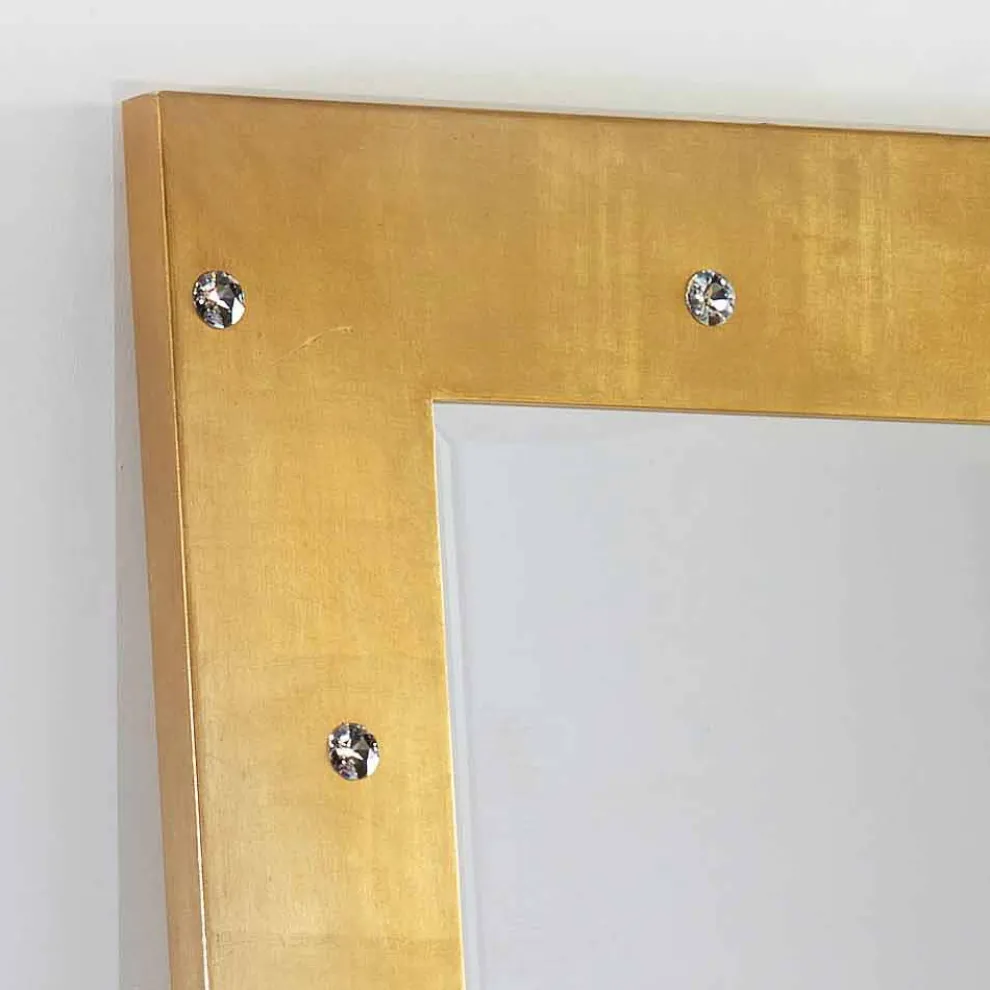 Made in Italy Großer Stand und Wandspiegel mit Swarovskisteinen Vivien