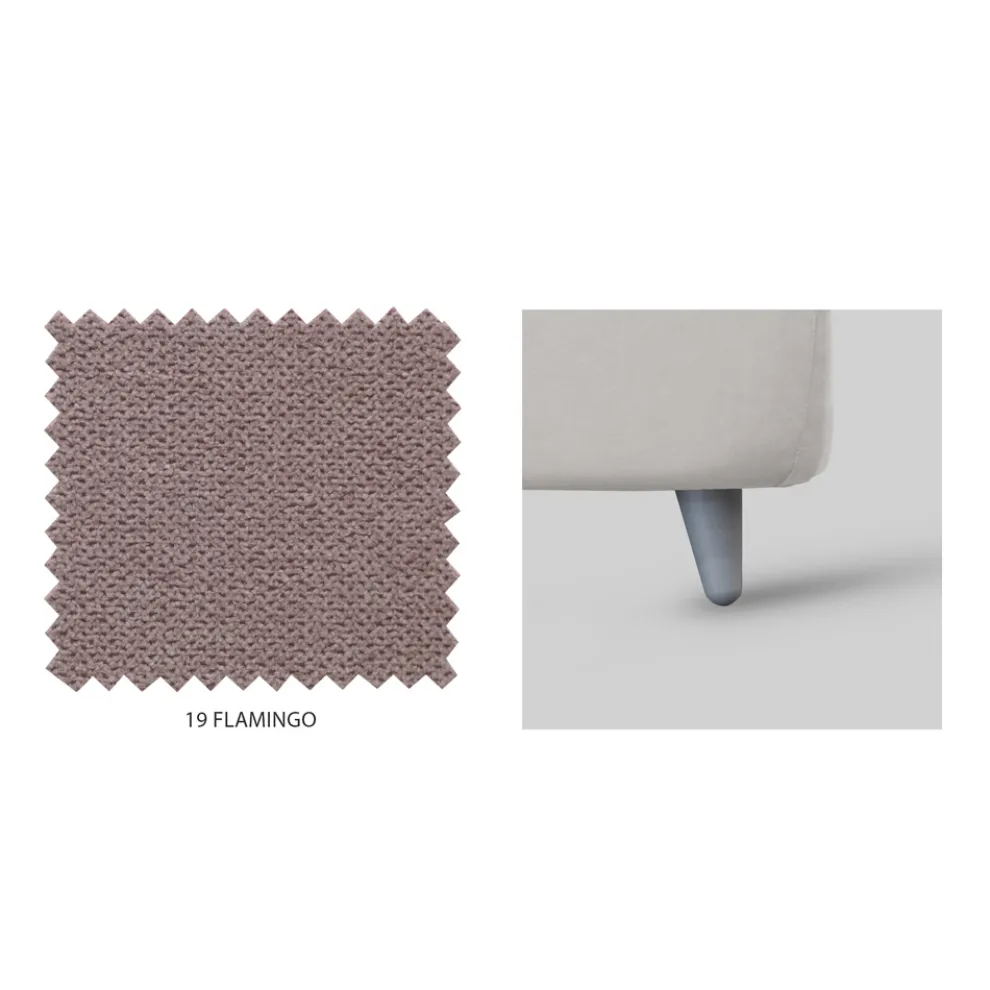 Gepolstertes Doppelbett mit optionalem Stauraum, hergestellt in Italien – Akira