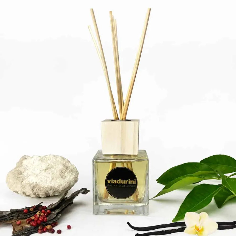 Raumduft Amber Dufte 200 ml mit Stäbchen - Sassidimatera