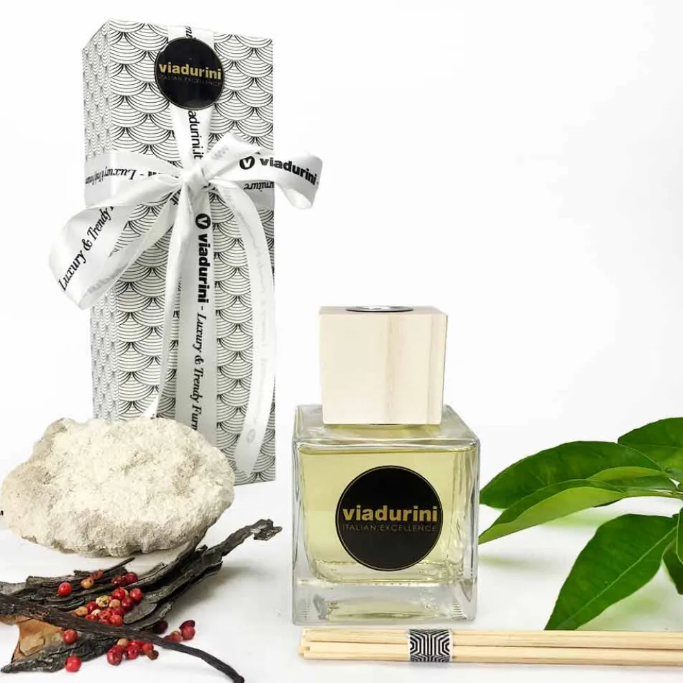 Raumduft Amber Dufte 200 ml mit Stäbchen - Sassidimatera