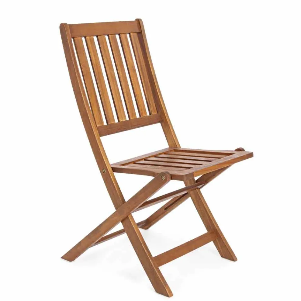 Klappbarer Außenstuhl aus Akazienholz, 2 Stück - Grima