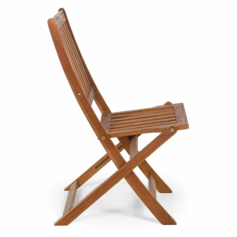 Klappbarer Außenstuhl aus Akazienholz, 2 Stück - Grima