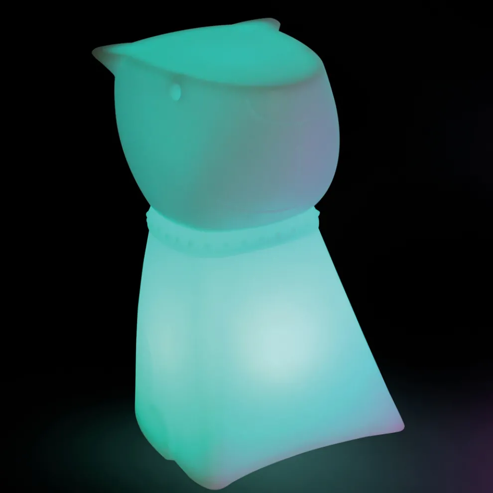 Wiederaufladbarer Outdoor-Hocker in Hundeform aus Polypropylen - Ardea