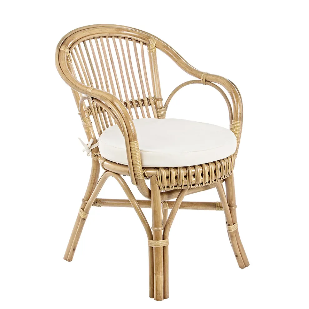 Gartensessel aus natürlichem Rattan für Outdoor-Design - Sporalizia