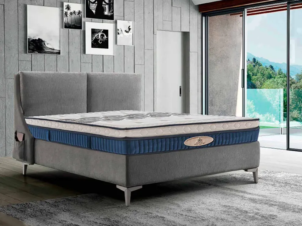 Queen Size Matratze aus Memory mit Federkern Made in Italy - Grecia