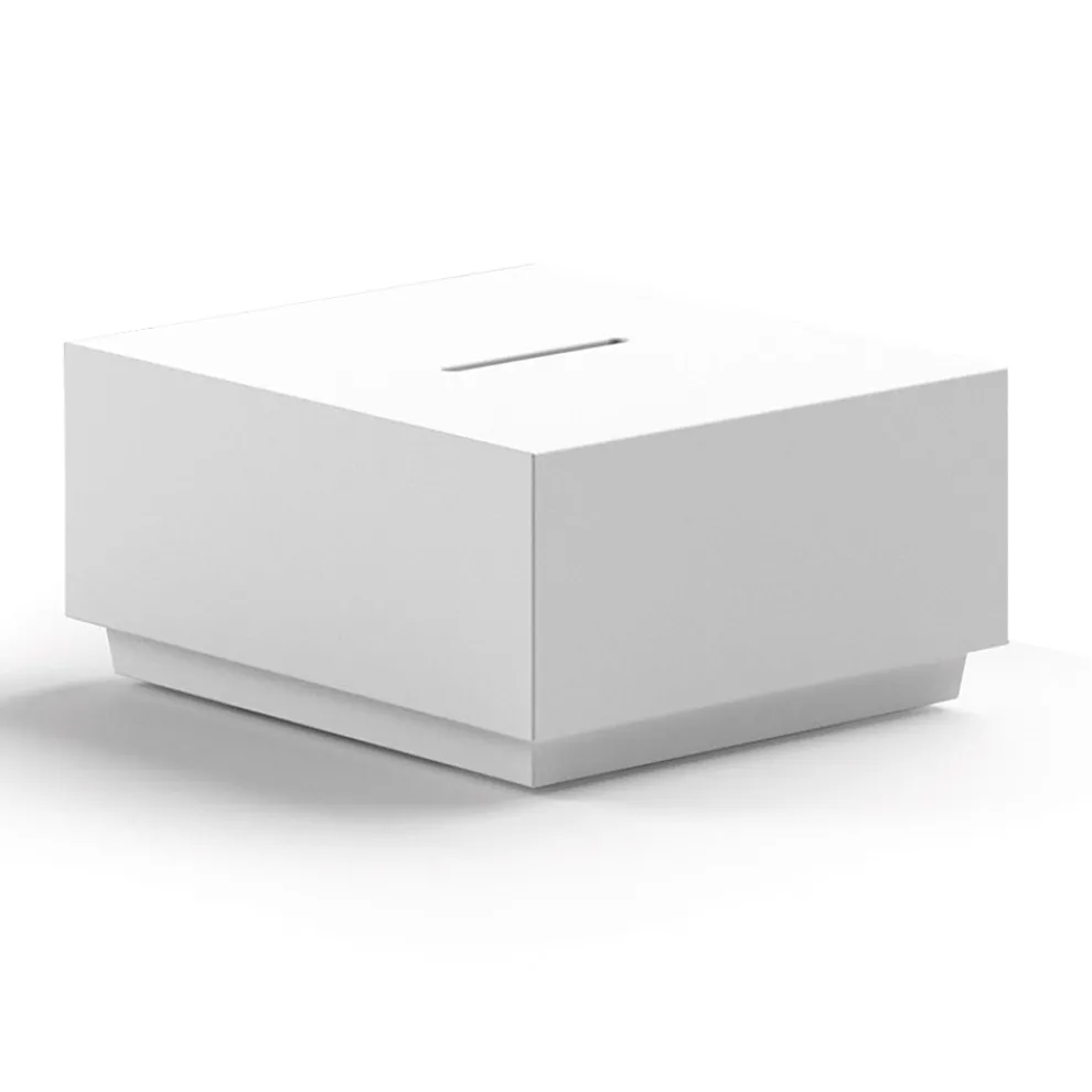 Quadratischer Garten-Couchtisch aus Polyethylen Made in Italy - Macao