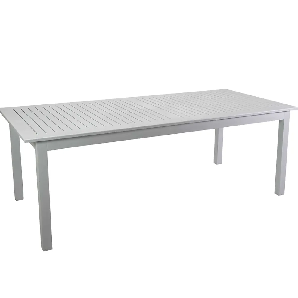 Ausziehbarer Gartentisch aus Aluminium mit gelatteter Platte - Passport