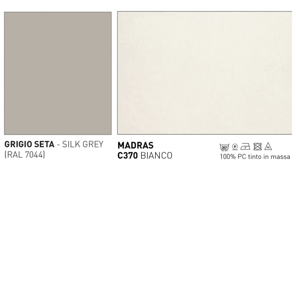 Outdoor Hocker mit Kissen Made in Italy - Noss by Varaschin