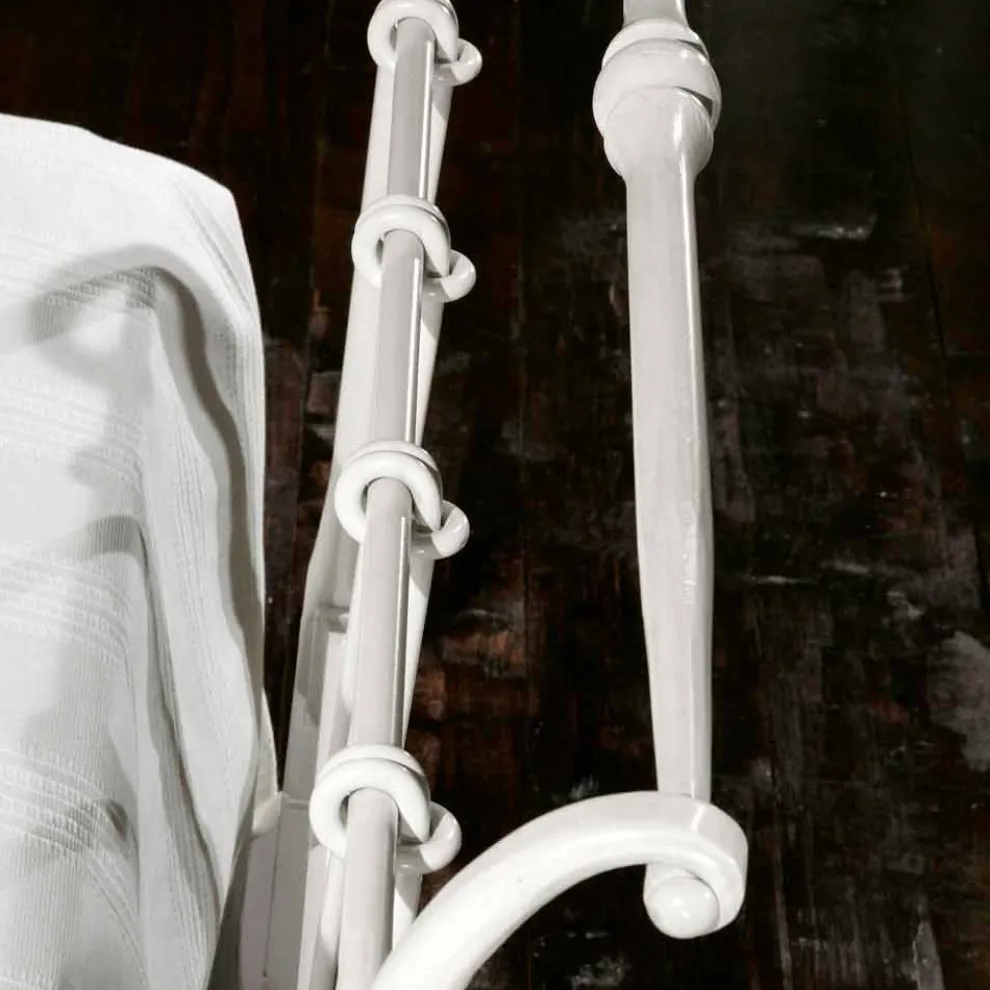 Einzelbett aus Schmiedeisen 85x190 handgefertigt Made in Italy Amanda