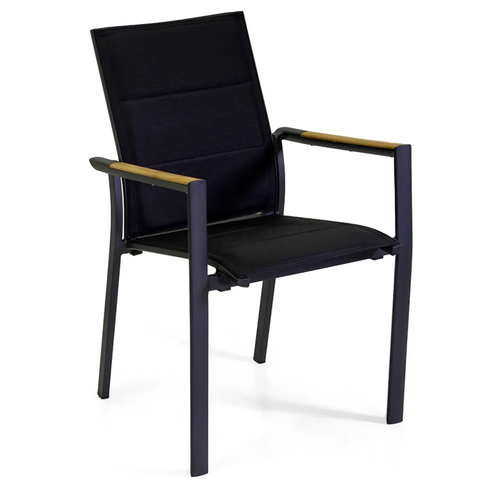 Outdoor-Stuhl aus Aluminium mit doppelschichtigem Textilene - Excursion