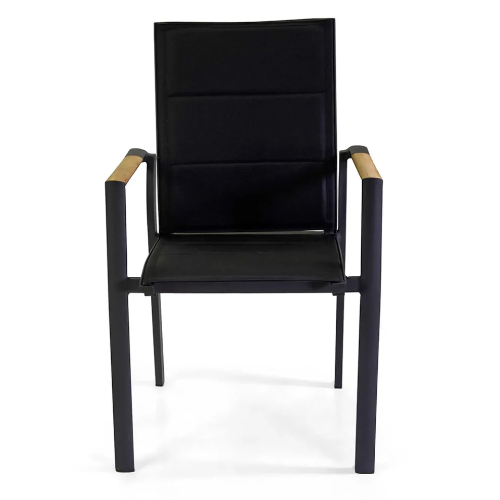 Outdoor-Stuhl aus Aluminium mit doppelschichtigem Textilene - Excursion