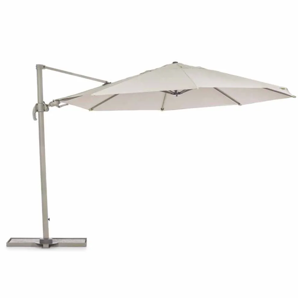 Außenschirm, Durchmesser 3,5 m in Polyester mit Aluminiumstange - Linfa