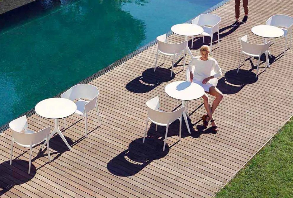 Outdoor Sessel Designer Eugeni Quitllet, Afrika Kollektion von Vondom, 4 Stück