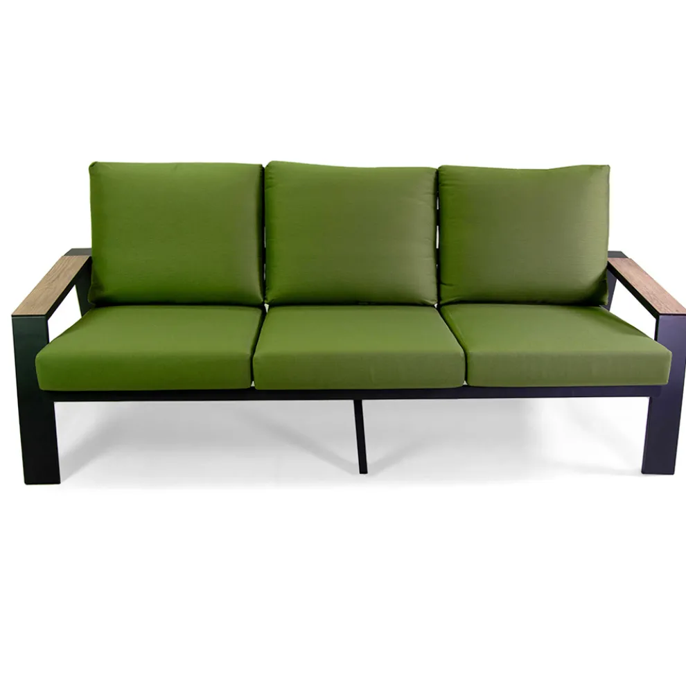 Outdoor-Wohnzimmer bestehend aus 1 Sofa, 2 Sesseln und 1 Couchtisch - Righello