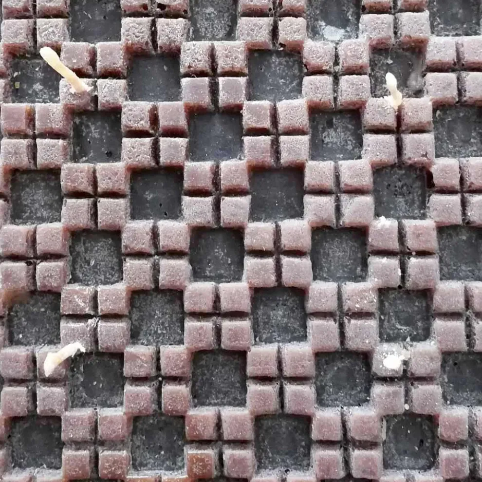 Zimt duftende Wachskerze mit 4 Dochten Made in Italy - Yuma