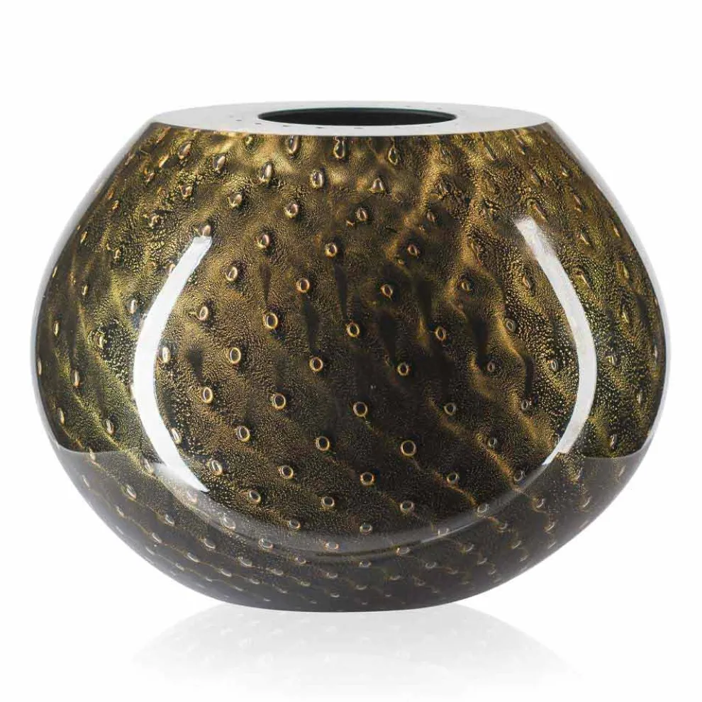 Dekorative Vase aus farbigem mundgeblasenem Muranoglas Made in Italy - Barletta