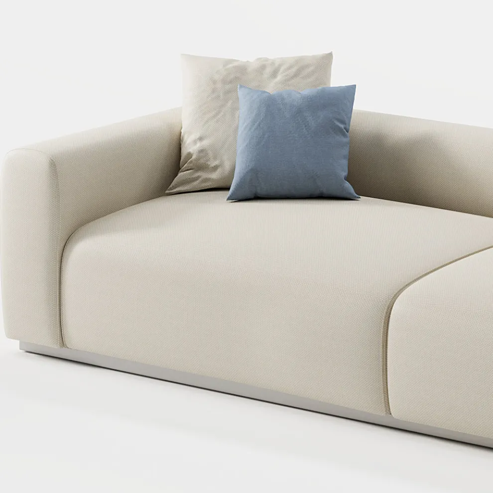 Zusammensetzung des Gartensofas aus Marinesperrholz Made in Italy - Bahias