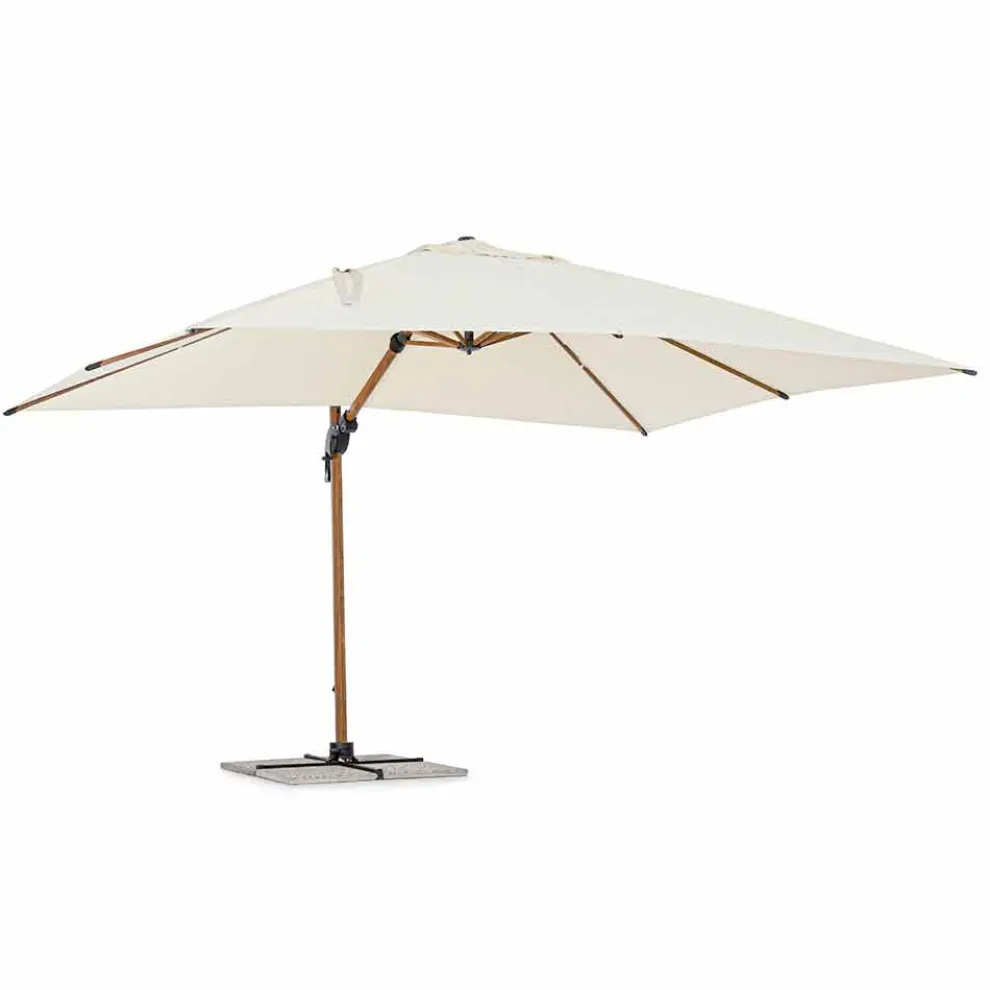 3x4m Gartenschirm aus Aluminium und Polyester, Homemotion - Marco