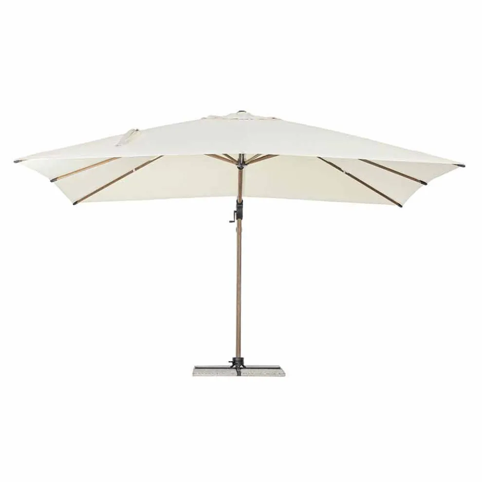 3x4m Gartenschirm aus Aluminium und Polyester, Homemotion - Marco