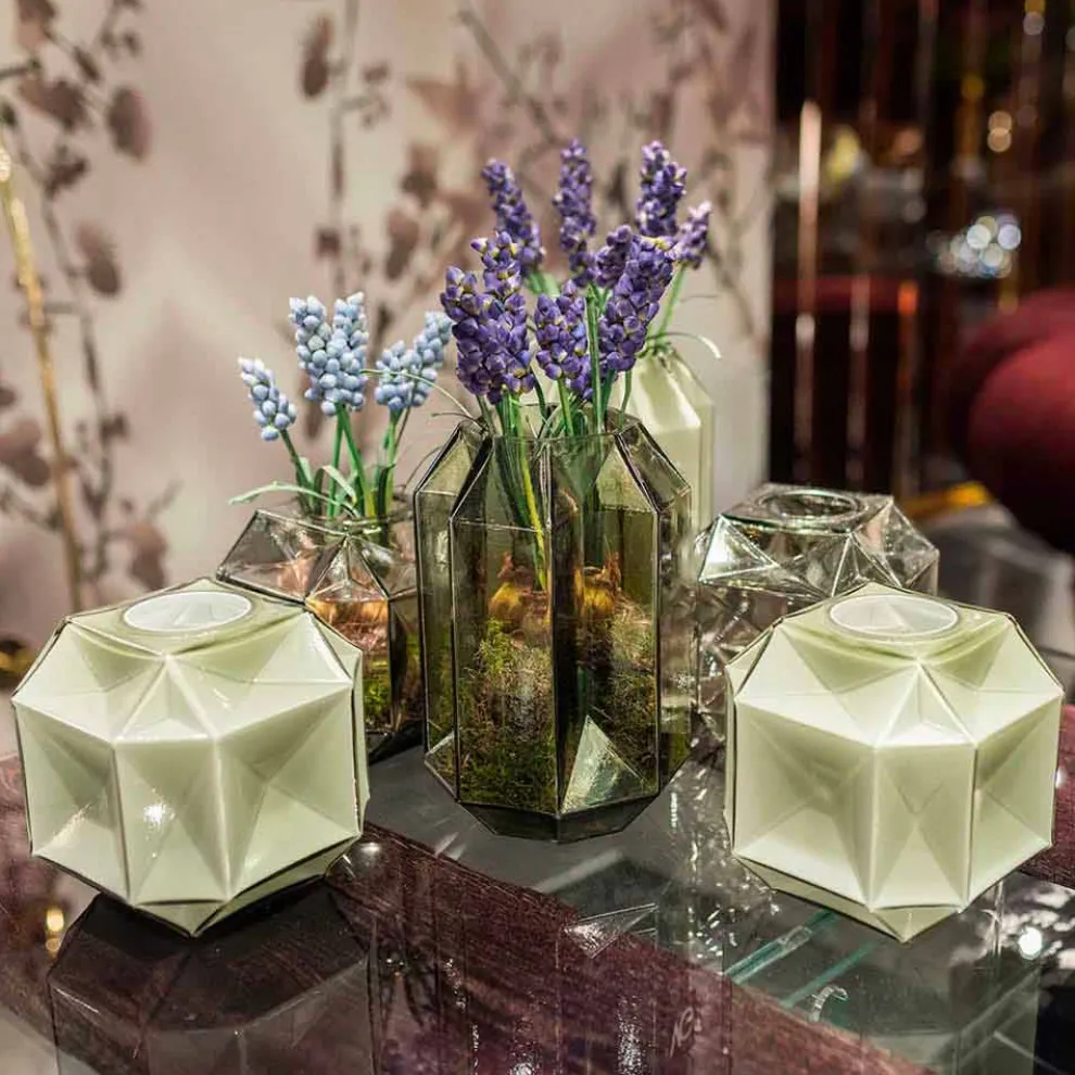 Moderne Glasvase für den Innenbereich, handgefertigt in Italien - Eagle