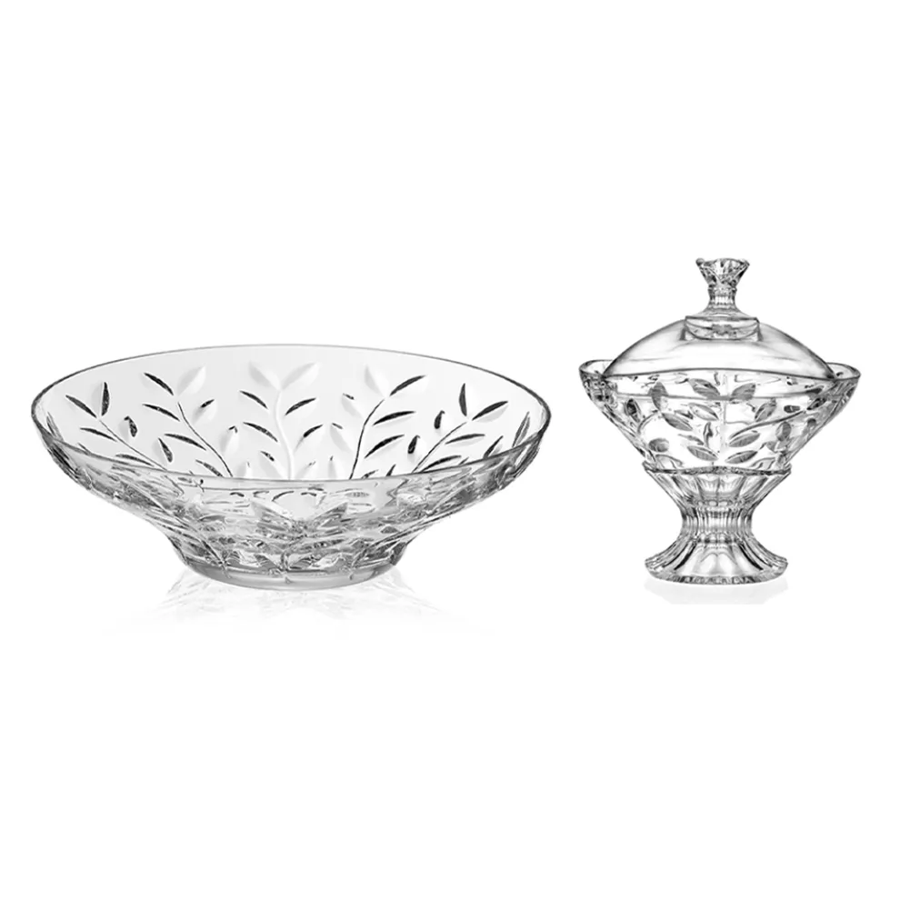 Candy Box und ökologischer Kristallaufsatz 2 Stück - Magnolio