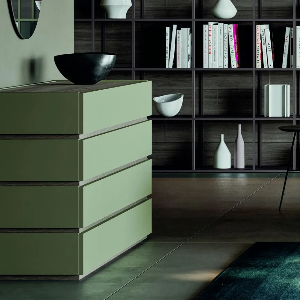 Schlafzimmer mit 5 modernen Elementen Made in Italy High Quality - Rieti